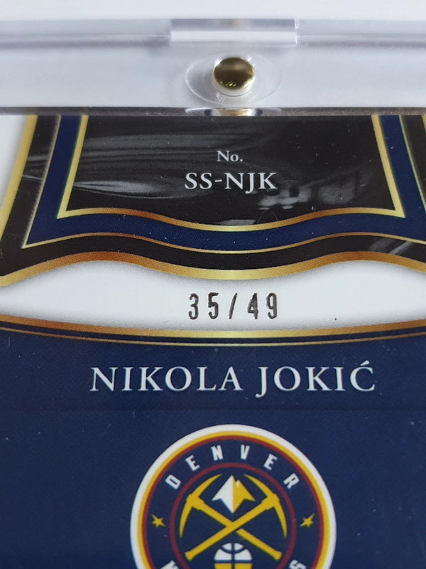 2020 Panini Select Nikola Jokic #PATCH COPPER /49 Game Worn Jersey - Rare