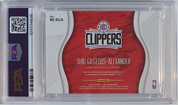 2018 Status Shai Gilgeous-Alexander Rookie #PATCH RC Jersey - PSA 9 (POP 14)