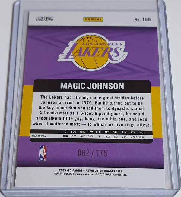 2024 Panini Revolution Magic Johnson #155 LIGHTNING /175 Holo Legends - Rare