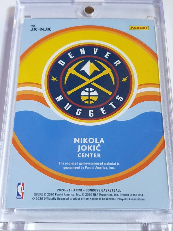 2020 Panini Donruss Nikola Jokic #PATCH Game Worn Jersey - Ready to Grade