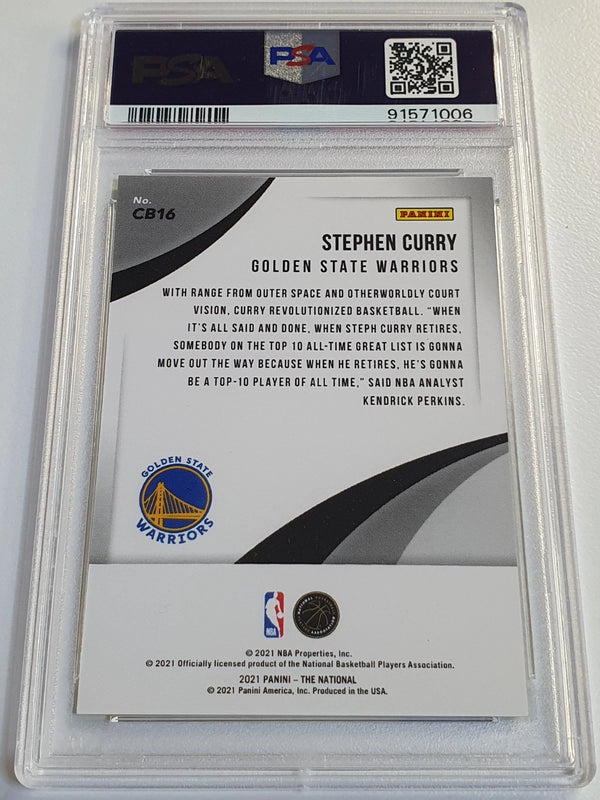 2021 Panini The National Stephen Curry #CB16 CASE BREAKER /199 - PSA 9 (POP 8)