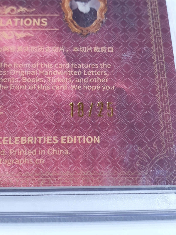 2024 Eternal Albert Einstein Charles Darwin #RELICS RED /25 Dual Relics - Sealed