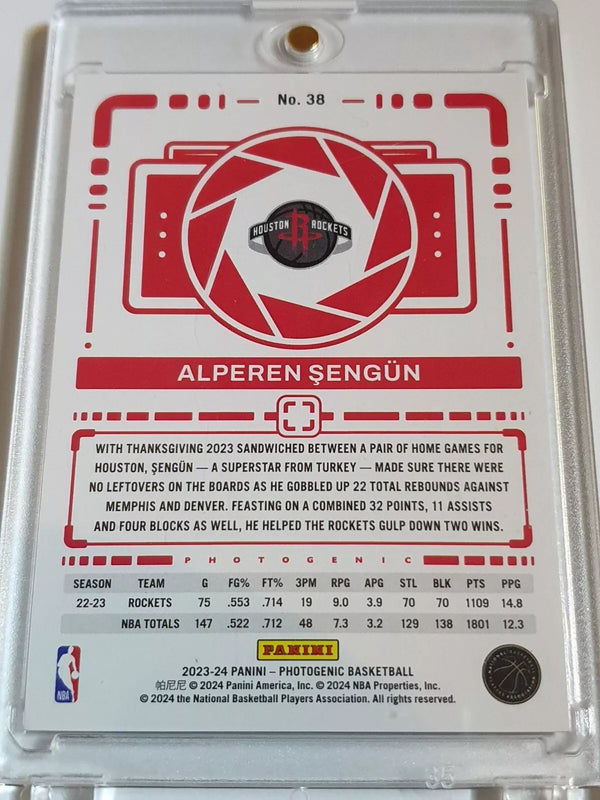2023 Panini Photogenic Alperen Sengun #38 DIAMOND /75 Holo - Ready to Grade