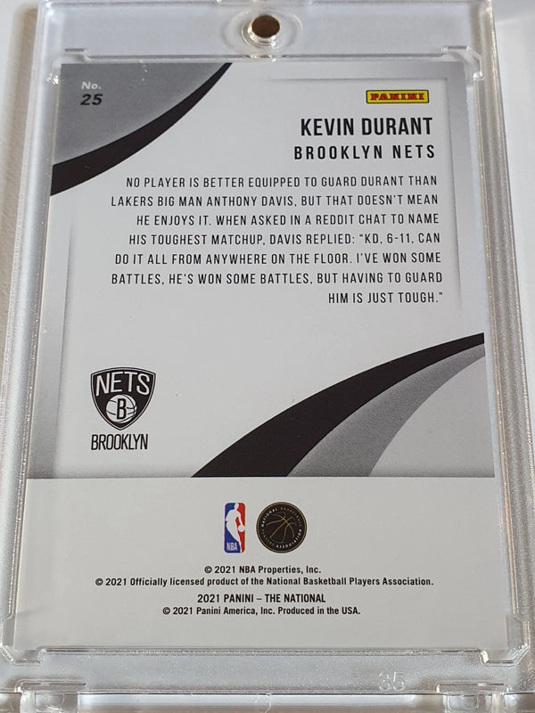 2021 Panini National Kevin Durant #25 ESCHER SQUARES 10/10 Holo - Rare