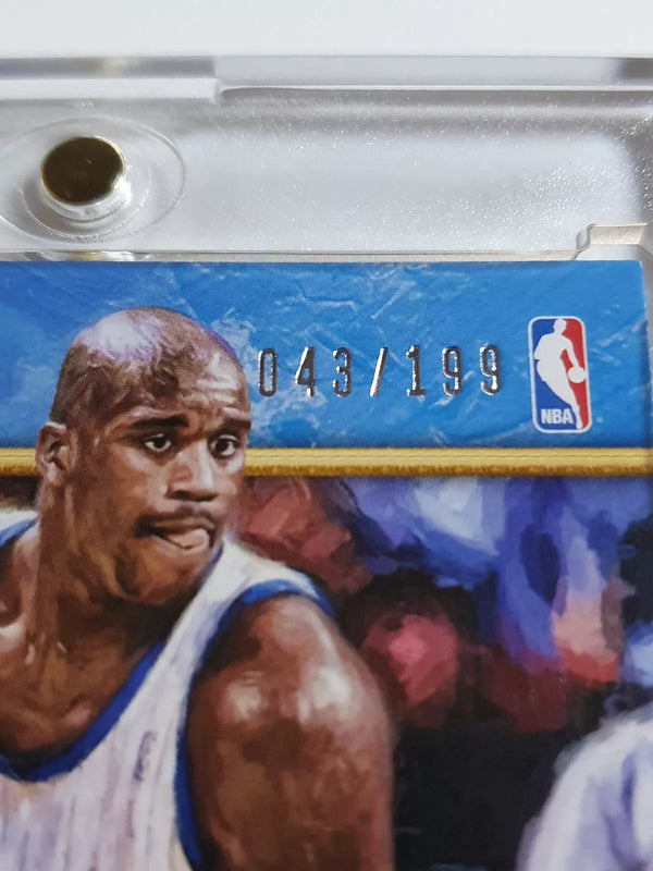 2015 Court Kings Shaquille O'Neal #PATCH /199 Game Worn 2 Color Jersey - Rare