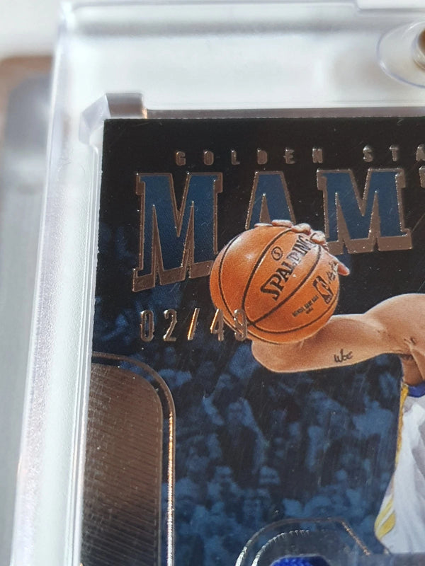 2017 Panini Dominion Stephen Curry #PATCH /49 Game Worn Jumbo Jersey - Rare