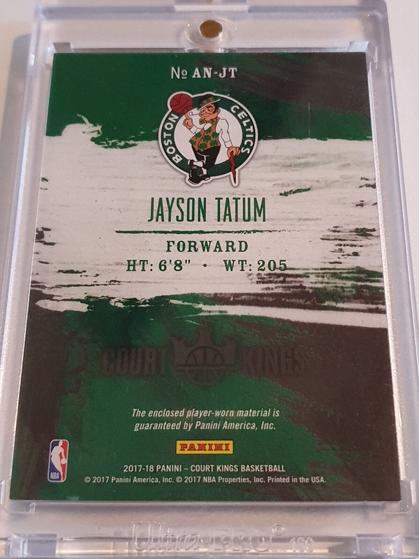 2017 Court Kings Jayson Tatum Rookie #PATCH Player Worn RC Jersey - Rare