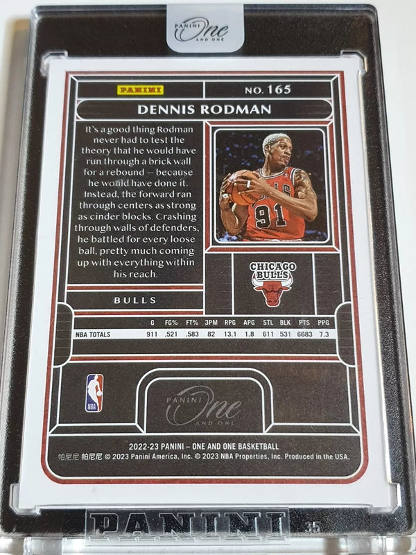 2022 Panini One and One Dennis Rodman #165 PURPLE /25 Holo - Factory Sealed