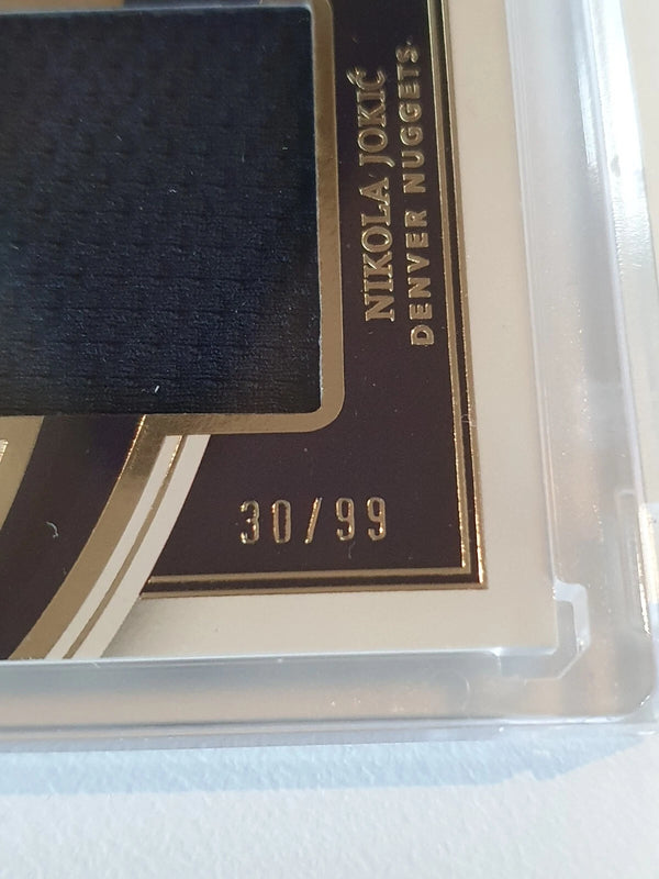 2022 Immaculate Collection Nikola Jokic #PATCH /99 Game Worn Large Jersey - Rare