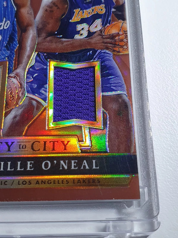 2014 Select Shaquille O'Neal #PATCH COPPER /49 Game Worn Dual Jerseys - Rare