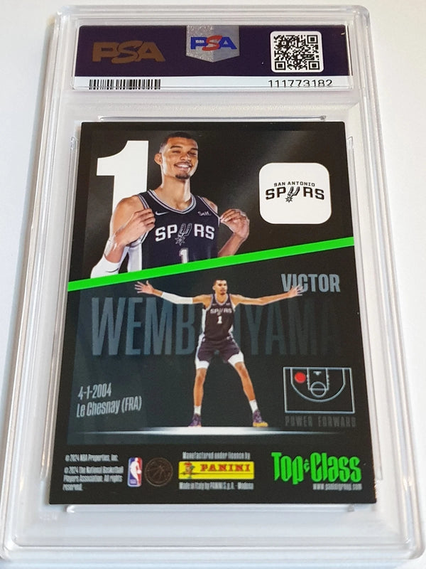 2023 Panini Top Class Victor Wembanyama Rookie HOLO Giants RC - PSA 9 (POP 22)