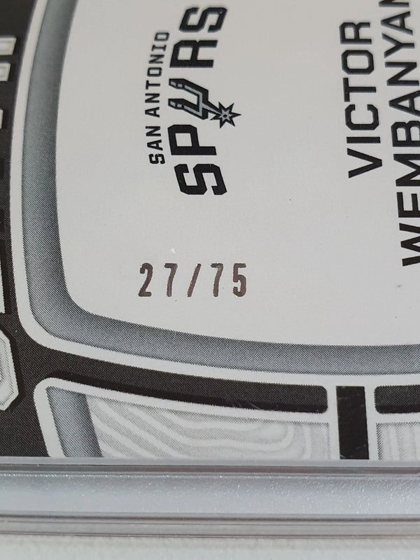 2024 Totally Certified Victor Wembanyama #PATCH MIRROR RED /75 Game Worn Jersey