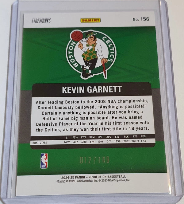 2024 Panini Revolution Kevin Garnett #156 FIREWORKS /149 Holo Legends - Rare