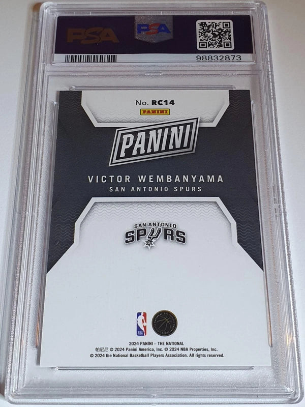 2024 National Victor Wembanyama Rookie #14 RED /99 Holo RC - PSA 9 (POP 18)