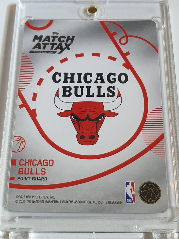 2025 Topps Match Attax Josh Giddey #21 RARE PURPLE Holo Bulls - Ready to Grade