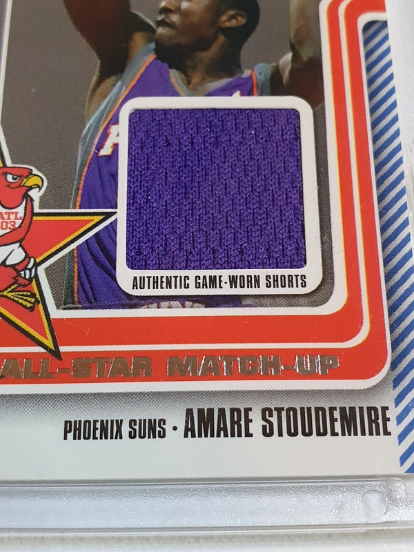 2003 Topps Shaquille Oneal Amare Stoudemire #PATCH Game Worn Dual Jerseys - Rare