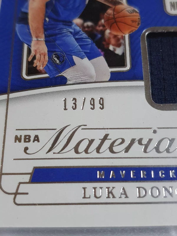 2022 Panini National Treasures Luka Doncic #PATCH /99 Game Worn Jersey