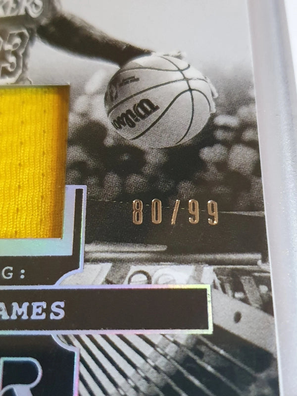 2024 Panini Noir Lebron James #PATCH /99 Game Worn Jersey - Ready to Grade
