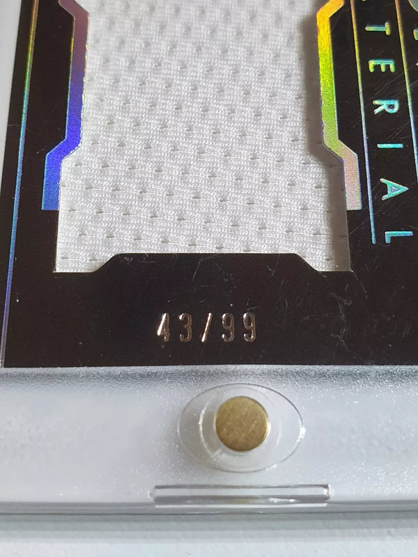 2022 Panini Noir Jaylen Brown #PATCH /99 Game Worn Jumbo Jersey - Rare