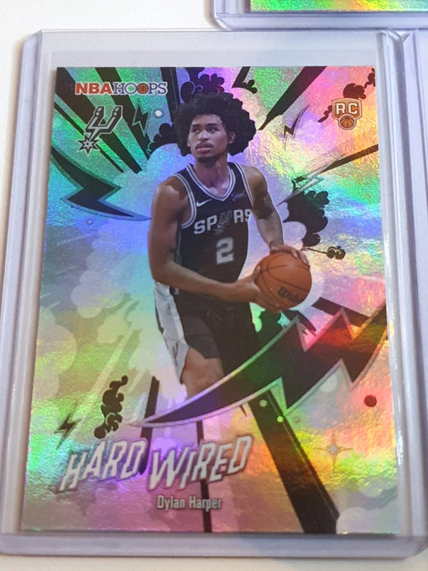 2025 Topps NBA Hoops Dylan Harper Lot of 3 x Rookie HOLO RCs #7 #HW-22 #D-12