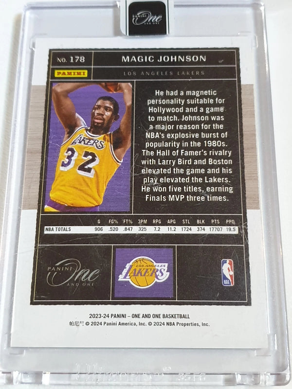 2023 Panini One and One Magic Johnson #178 HOLO /99 - Panini Factory Sealed
