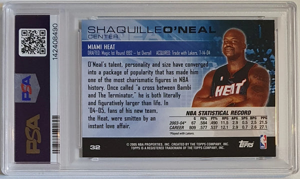 2004 Topps Luxury Box Shaquille O'Neal #32 with Holo - PSA 9 (POP 3)