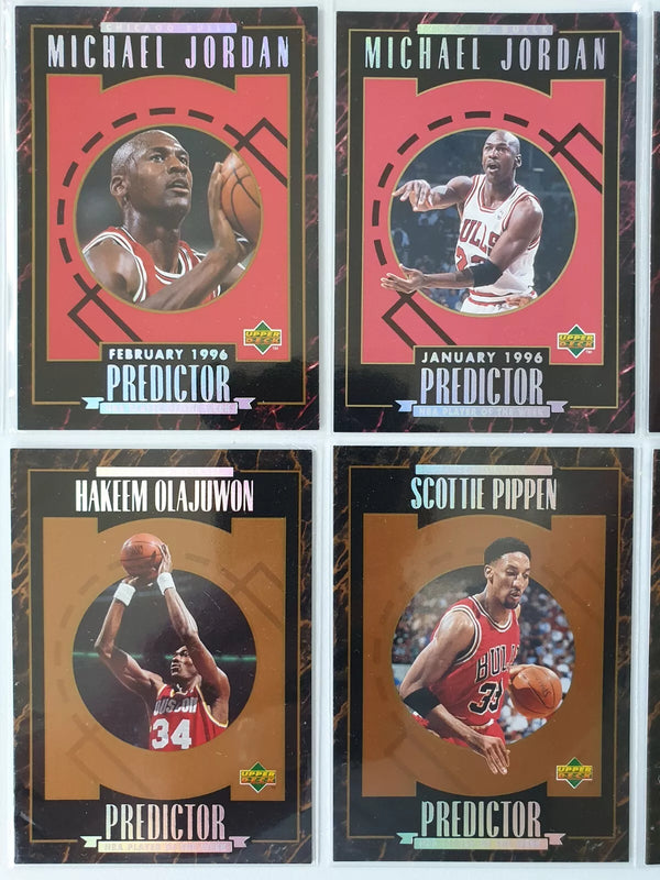 1995 Upper Deck Michael Jordan Predictor: MVP (Set of 10 Cards) - Good Condition