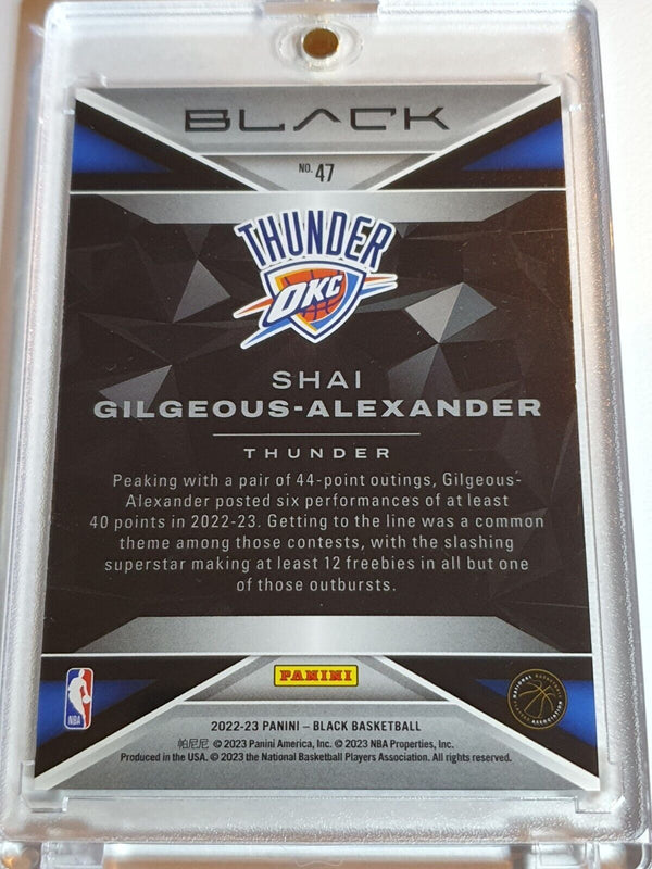 2022 Panini Black Shai Gilgeous-Alexander #47 COPPER /35 Prizm - Ready to Grade