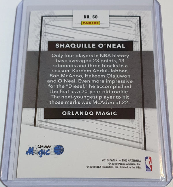 2019 Panini National Shaquille O'Neal #SO MAGNETIC FUR /99 Holo - Rare