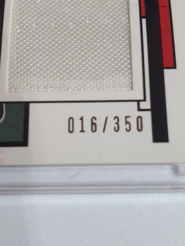 2002 Upper Deck Authentics Alonzo Mourning #PATCH /350 Game Worn Jerseys - Rare