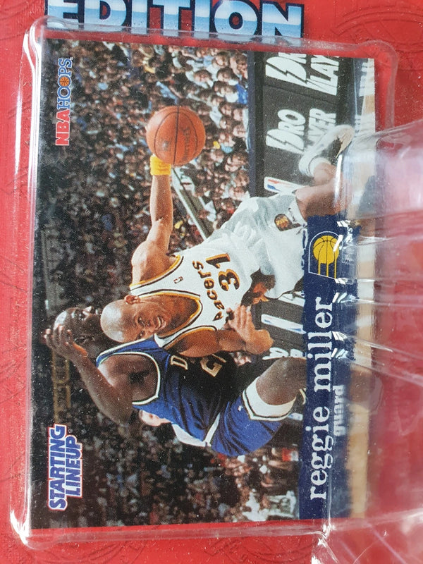1996 Kenner Starting Lineup Reggie Miller Figurine - Sealed Figure & Card