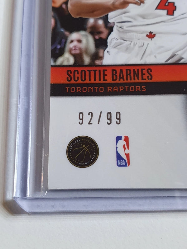 2023 Panini Phoenix Scottie Barnes #PATCH PURPLE /99 Game Worn Jersey - Rare