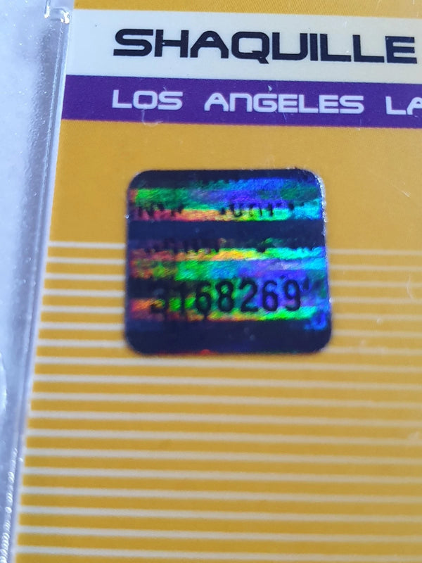 2001 Topps Champions Shaquille O'Neal #PATCH NBA FINALS Worn Jersey - Super Rare