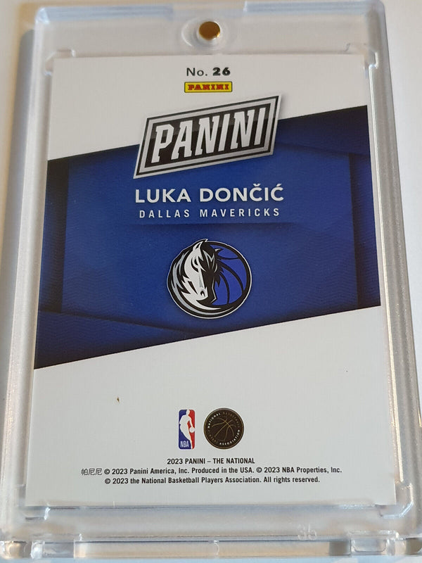 2023 Panini The National Luka Doncic #26 RED /99 Holo - Rare