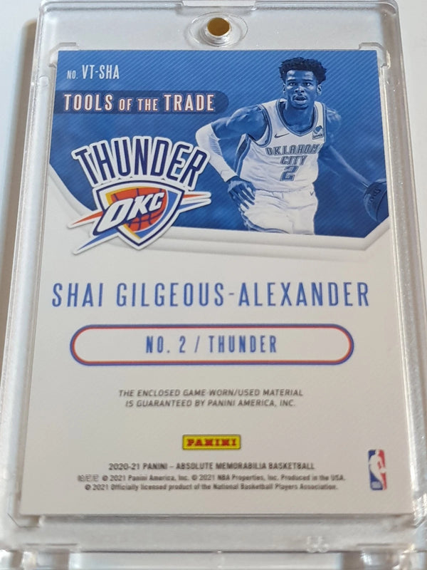 2020 Panini Absolute Shai Gilgeous-Alexander #PATCH Game Worn Dual Jerseys