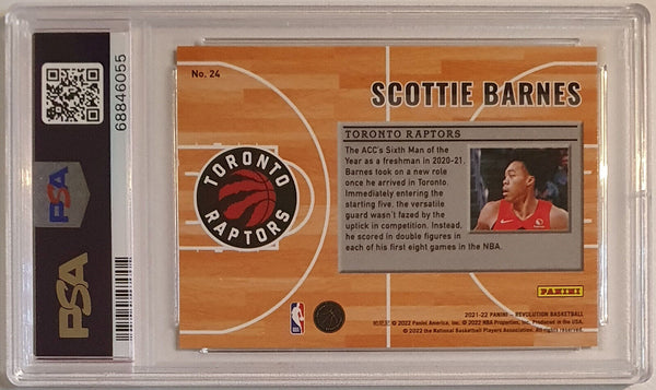 2021 Revolution Scottie Barnes Rookie #24 Prime Time Performers RC - PSA (POP 3)