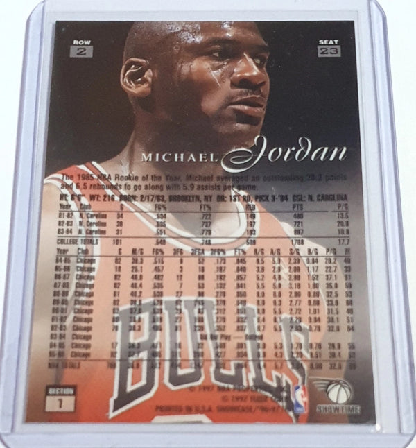 1996 Flair Showcase Style Michael Jordan SEC 1 ROW 2 SEAT 23 - Ready to Grade