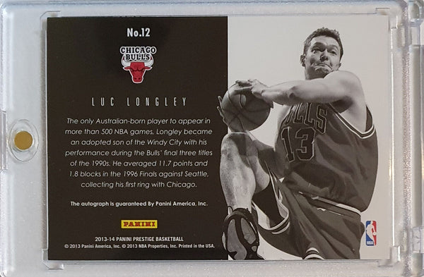 2013 Panini Prestige Luc Longley AUTO Bonus Shots Autograph - Rare