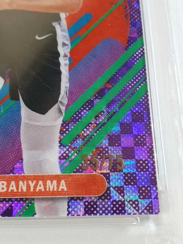 2025 Topps Finest Victor Wembanyama RARE PURPLE X-Fractor /75 - PSA 9 (POP 2)