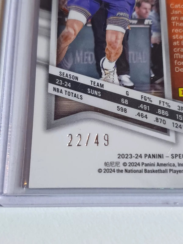 2023 Panini Spectra Devin Booker #114 RED YELLOW HYPER /49 Holo - Ready to Grade