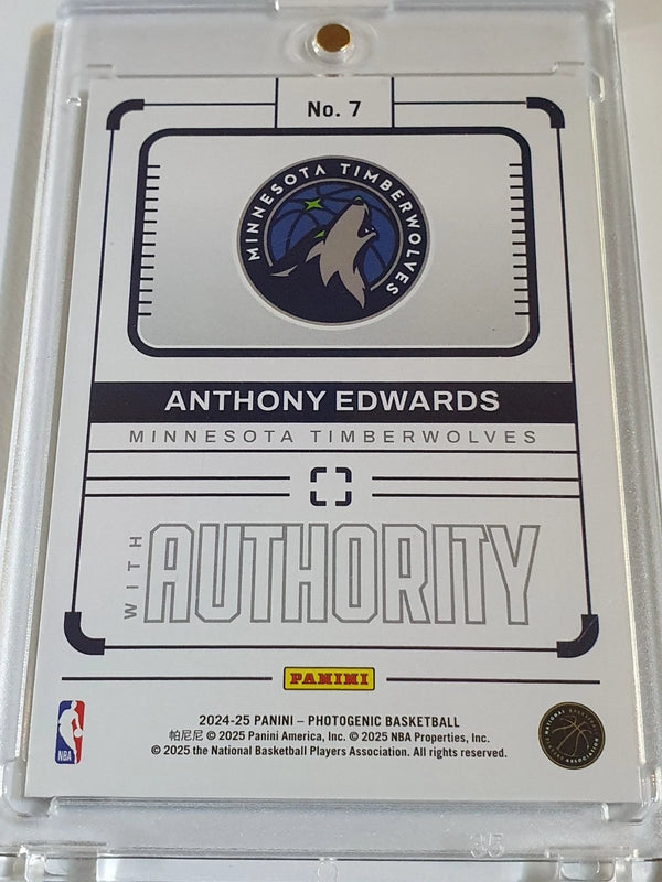 2024 Panini Photogenic Anthony Edwards #7 DIAMOND /75 Holo - Ready to Grade