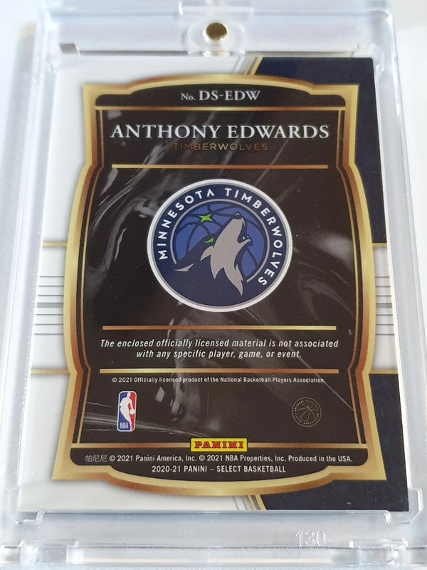 2020 Panini Select Anthony Edwards Rookie #PATCH Jersey Draft Selection - Rare