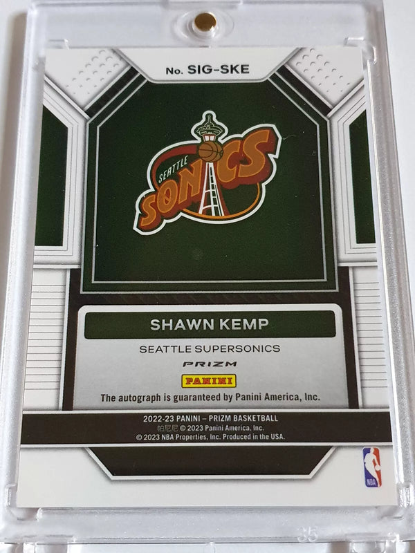 2022 Panini Prizm Shawn Kemp #AUTO RED CHOICE Holo Signatures - Rare Autograph