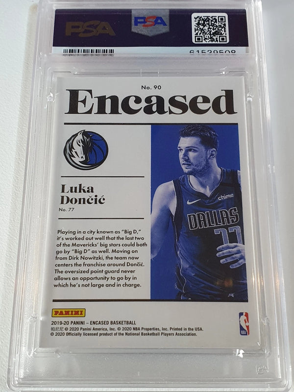 2019 Panini Encased Luka Doncic #90 RED /25 Foil Edition - PSA 9 (POP 5)