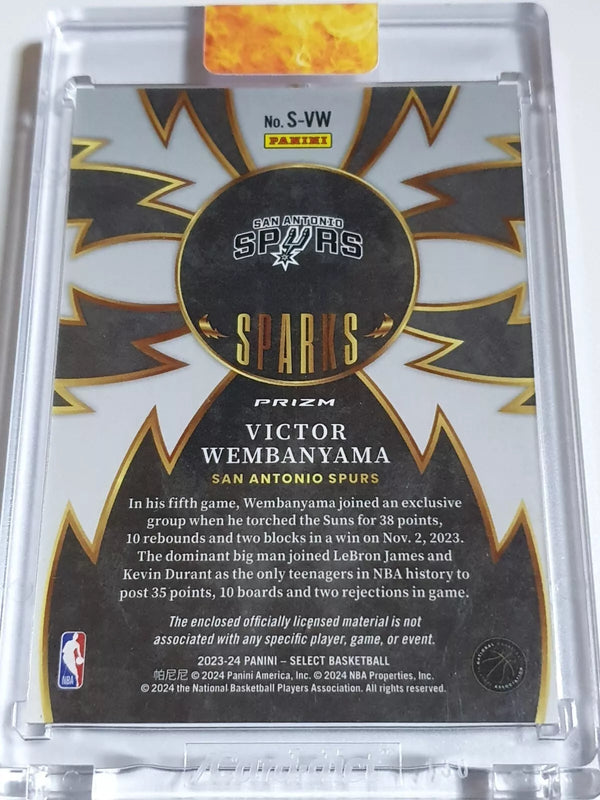 2023 Select Victor Wembanyama Rookie #PATCH Silver Holo RC Jersey - Rare