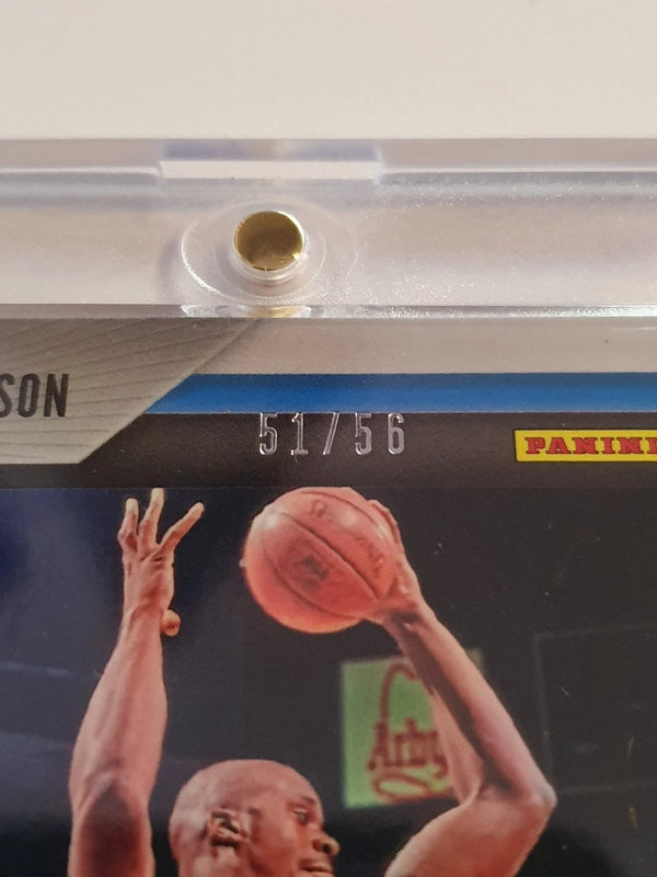 2020 Panini Prizm Shaquille O'Neal #PATCH GREEN CRACKED ICE /56 Game Jersey