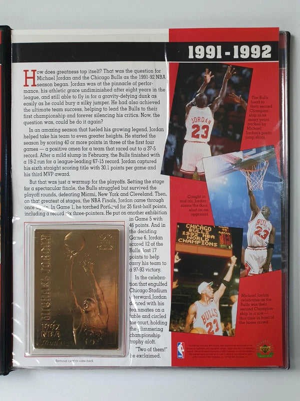 1999 Upper Deck Michael Jordan 22KT GOLD Rookie & Career Cards (4 x Cards)