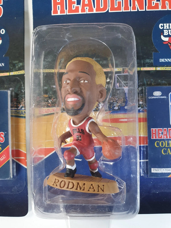 Lot of 2x 1996 Corinthian Headliners Dennis Rodman - Sealed Figures