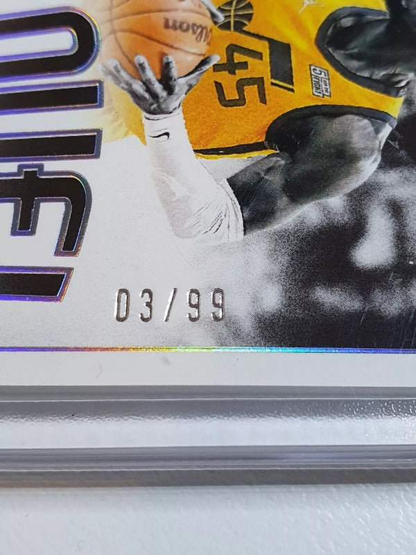 2023 Panini Noir Donovan Mitchell #PATCH /99 Game Worn Jersey - Ready to Grade
