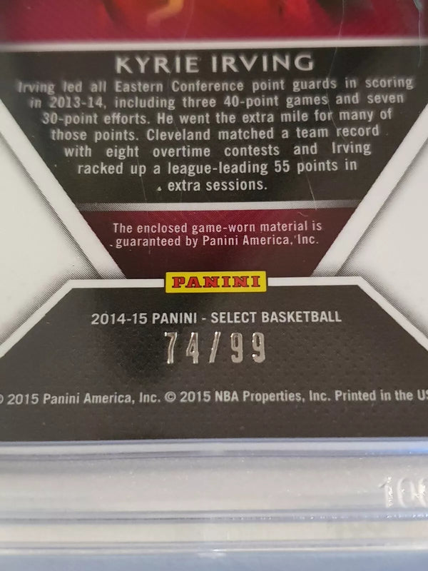 2014 Panini Select Kyrie Irving #PATCH PURPLE /99 Game Worn Jersey - Rare